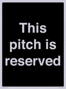 This pitch is reserved